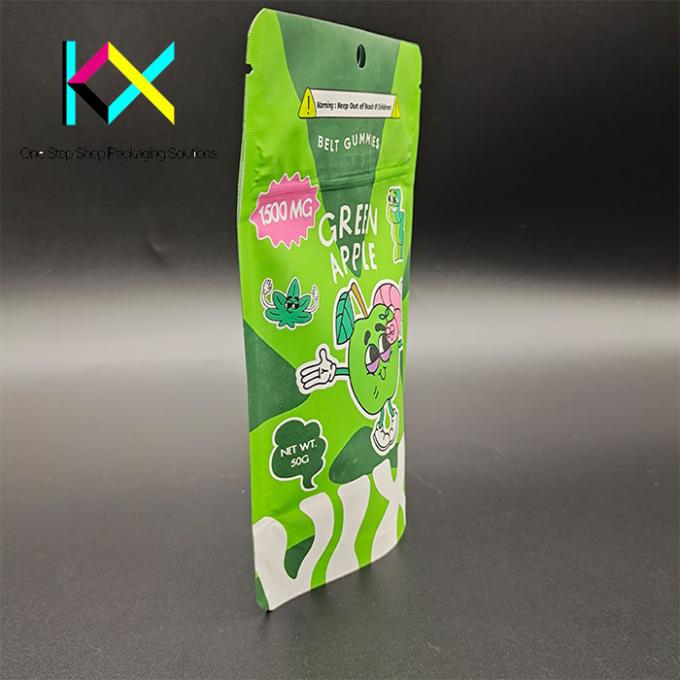 Aluminized Foil Snack Packaging Bags Soft Touch Custom Printed Food Pouches 4