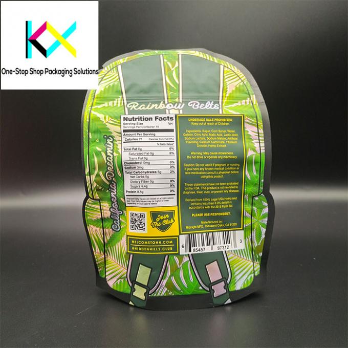 Shaped Pouches for Food Snacks , Custom Food Packaging Bags with Digital Printing 1