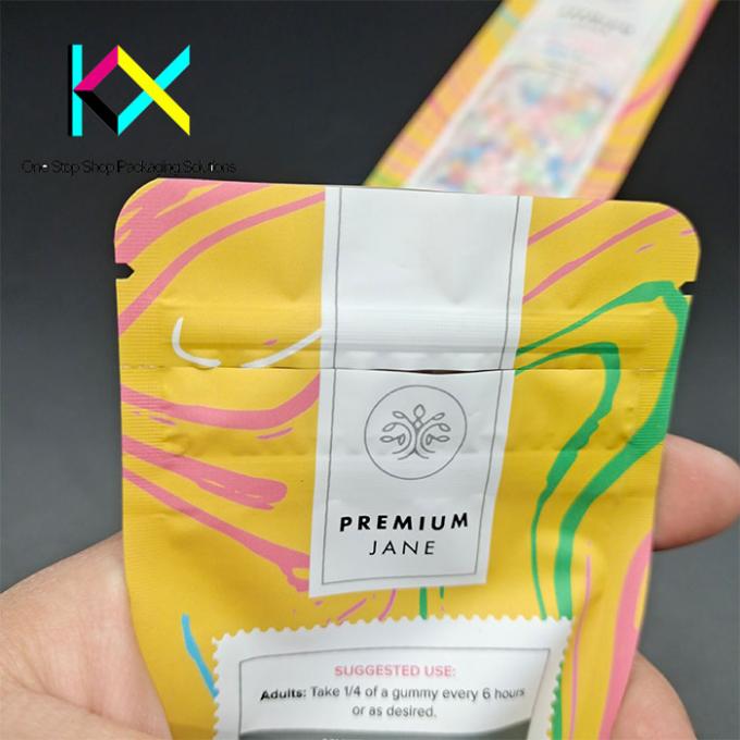 Sustainable Custom Flat Pouch Packaging With Laser Score Matte Surface 1