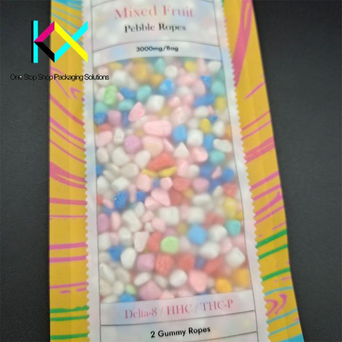 Sustainable Custom Flat Pouch Packaging With Laser Score Matte Surface 3