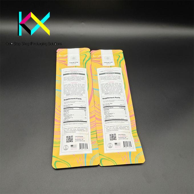 Sustainable Custom Flat Pouch Packaging With Laser Score Matte Surface 4