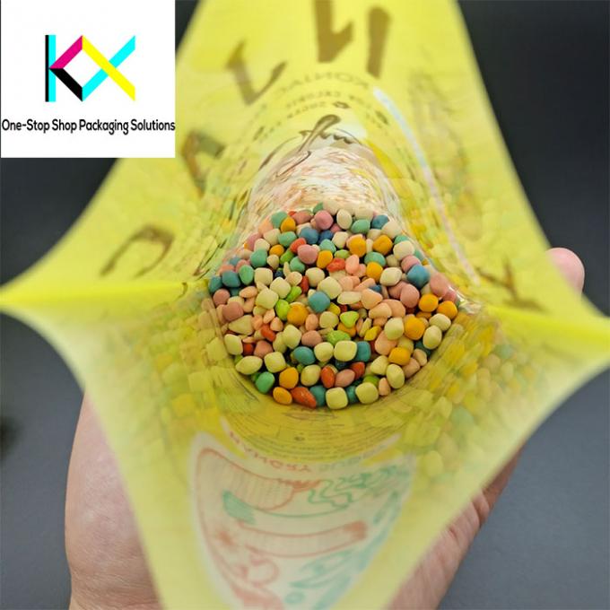 Digital Printed Plastic Pouch Bags Snack Packaging Stand Up Bag With Zipper 1