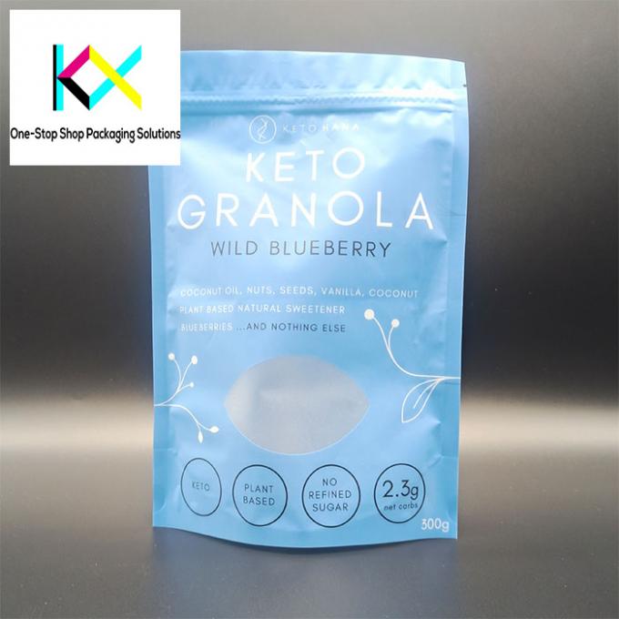 Medical Grade Food Stand Up Pouch with Zipper and Clear Window Customizable Thickness 0