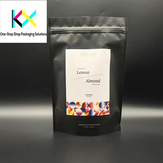 EU PET/VMPET/PE 250 Gram Coffee Bags Compostable Coffee Pouches Customized 0