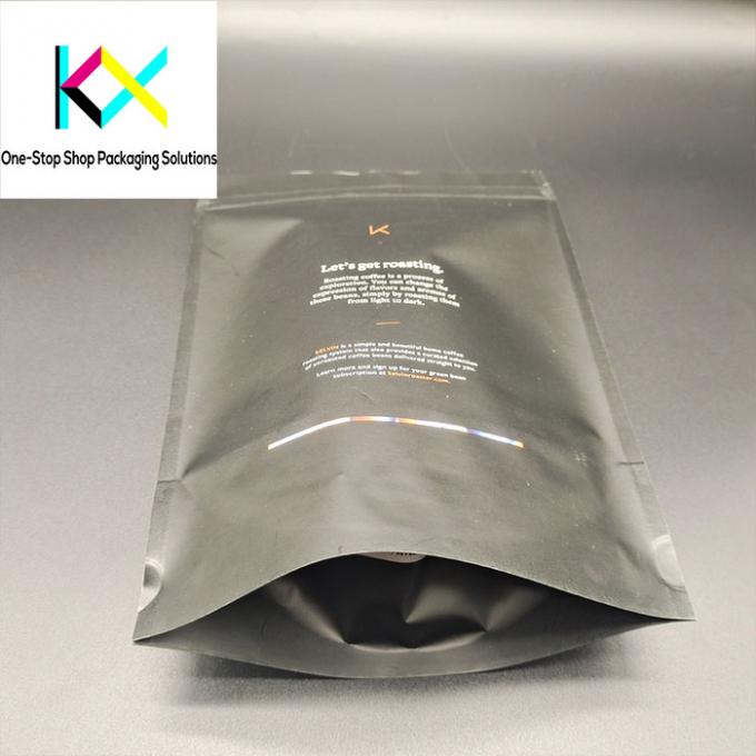 EU PET/VMPET/PE 250 Gram Coffee Bags Compostable Coffee Pouches Customized 1