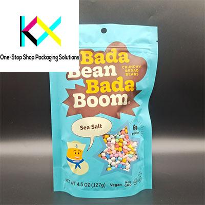 Snack Food Packaging Bags Chips Dry Fruit Stand Up Pouch with Clear Window 0