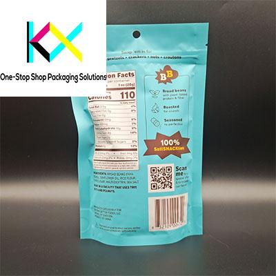 Snack Food Packaging Bags Chips Dry Fruit Stand Up Pouch with Clear Window 1