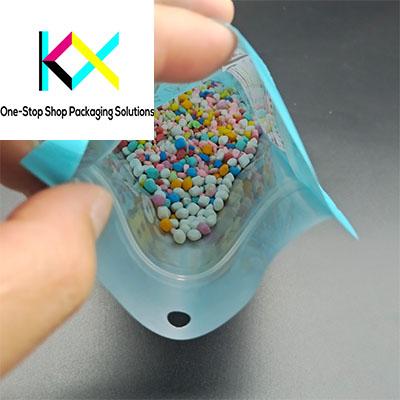 Snack Food Packaging Bags Chips Dry Fruit Stand Up Pouch with Clear Window 3