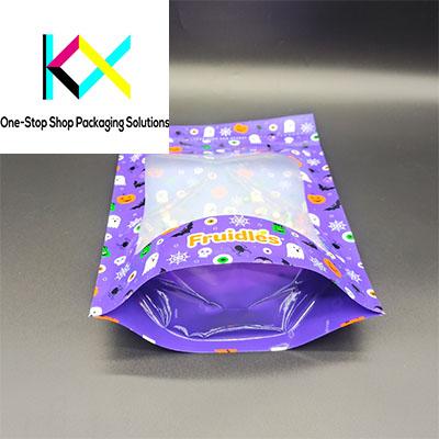 Hộp đóng gói chất lượng thực phẩm chất lỏng đứng lên túi với cửa sổ rõ ràng 120um-140um 2