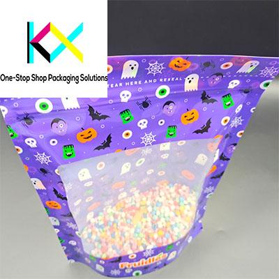 Hộp đóng gói chất lượng thực phẩm chất lỏng đứng lên túi với cửa sổ rõ ràng 120um-140um 3
