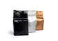 Coffee Clear Zipper Pouch Gusset Bag Moisture Proof Flat Bottom High Barrier