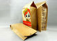 Durable Ziplock Printed Paper Bags Kraft Paper Food Grade Moisture Proof