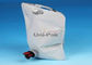 Stand Up Plastic Drink Bags , Customed Printed Liquid Spout Bags With Gas Check