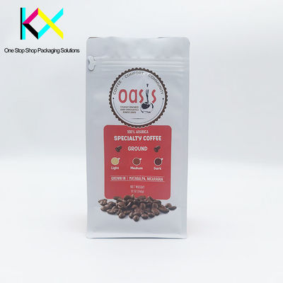 Multiple Color Gusseted Ziplock Coffee Packaging Bags User Friendly Design