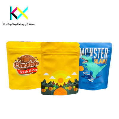 کیسه های بسته بندی چاپی دیجیتال رنگی CMYK با بسته بندی زیپ مقاوم در برابر کودکان