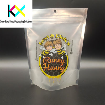 CMYK Color Resealable Zipper Plastic Pouch Bags For Food Packaging  130um