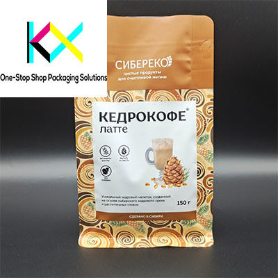 Kunststoffkaffeebeutel mit hoher Barriere Kaffeebeutel mit flachem Boden