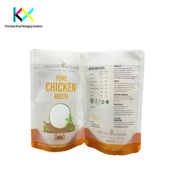 Rotogravure Printed Custom Food Packaging Bags With Window High Barrier 1