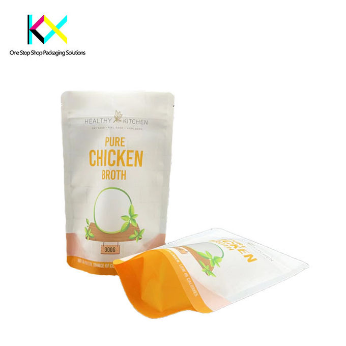 Rotogravure Printed Custom Food Packaging Bags With Window High Barrier 0